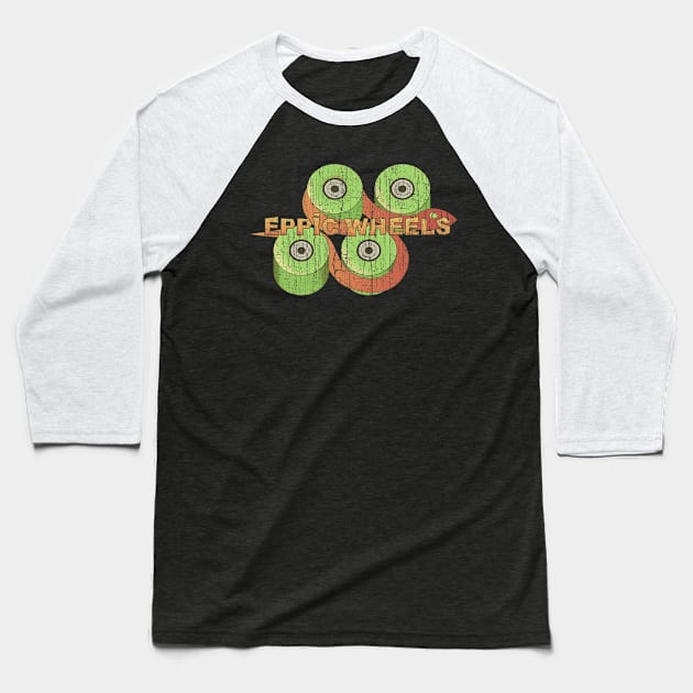 skateboarding Eppic Wheels Baseball T-Shirt by vender